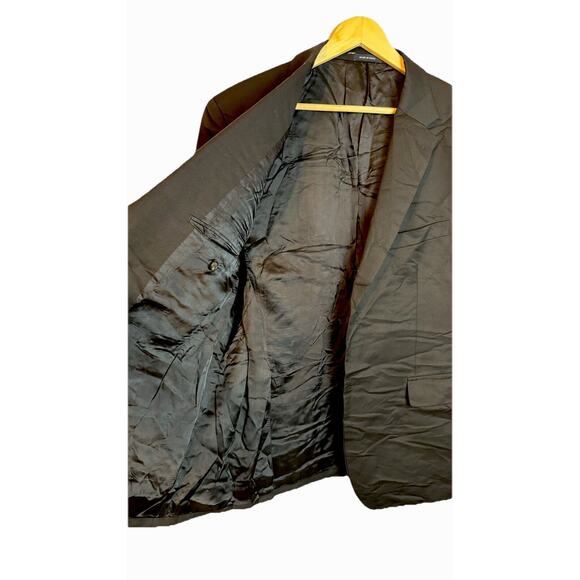 RRL Ralph Lauren 100% Wool Black Blazer Sport Coat 2 Button 44 Short - Picture 3 of 9